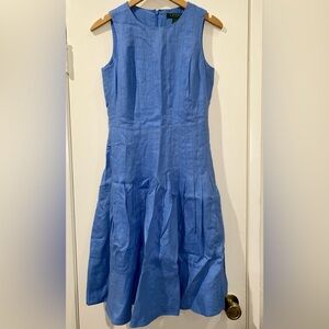 Ralph Lauren Blue A-Line Sleeveless Dress